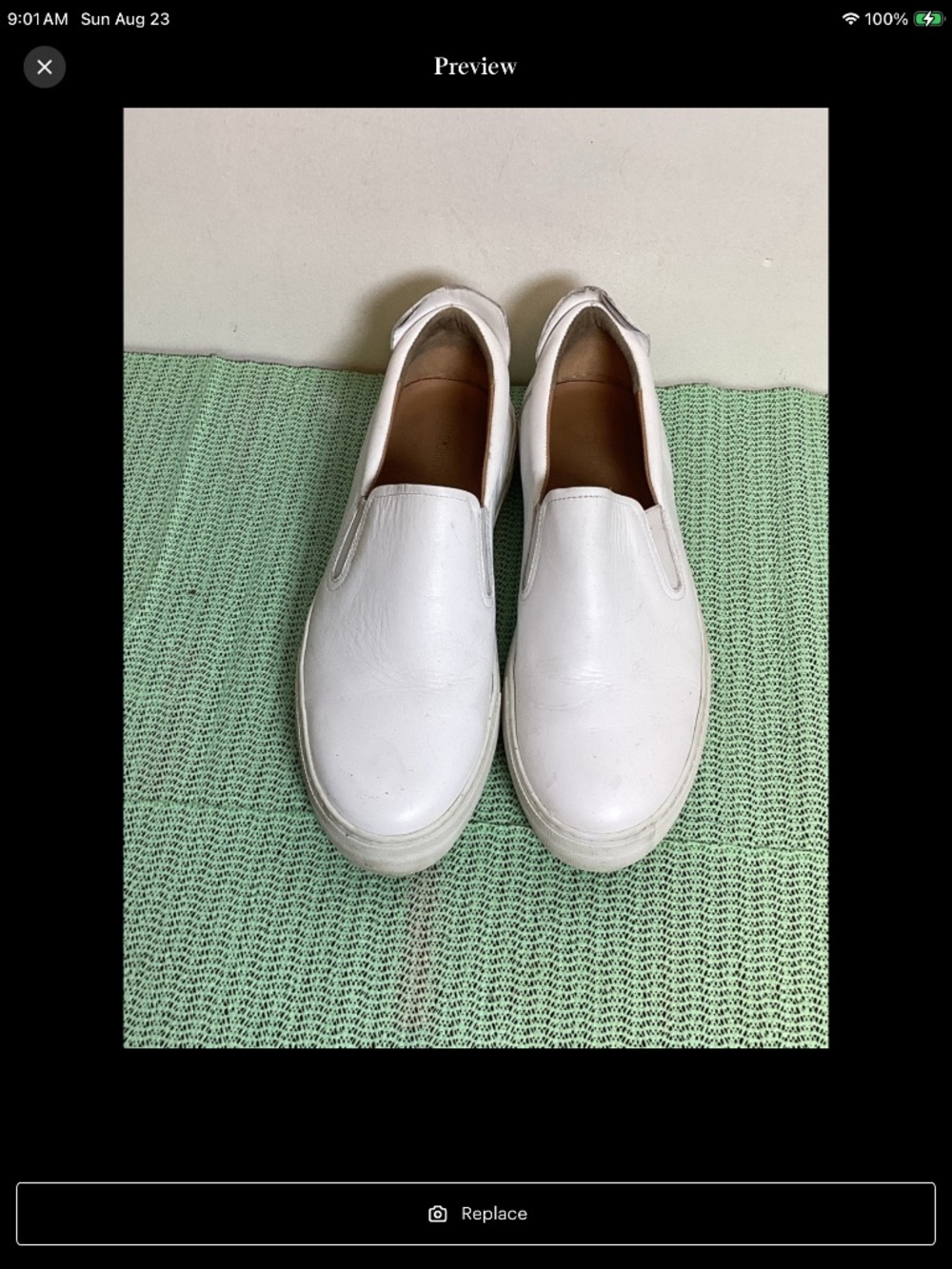 Emporium Armani leather slip on leather shoes X4X234 SZ 9